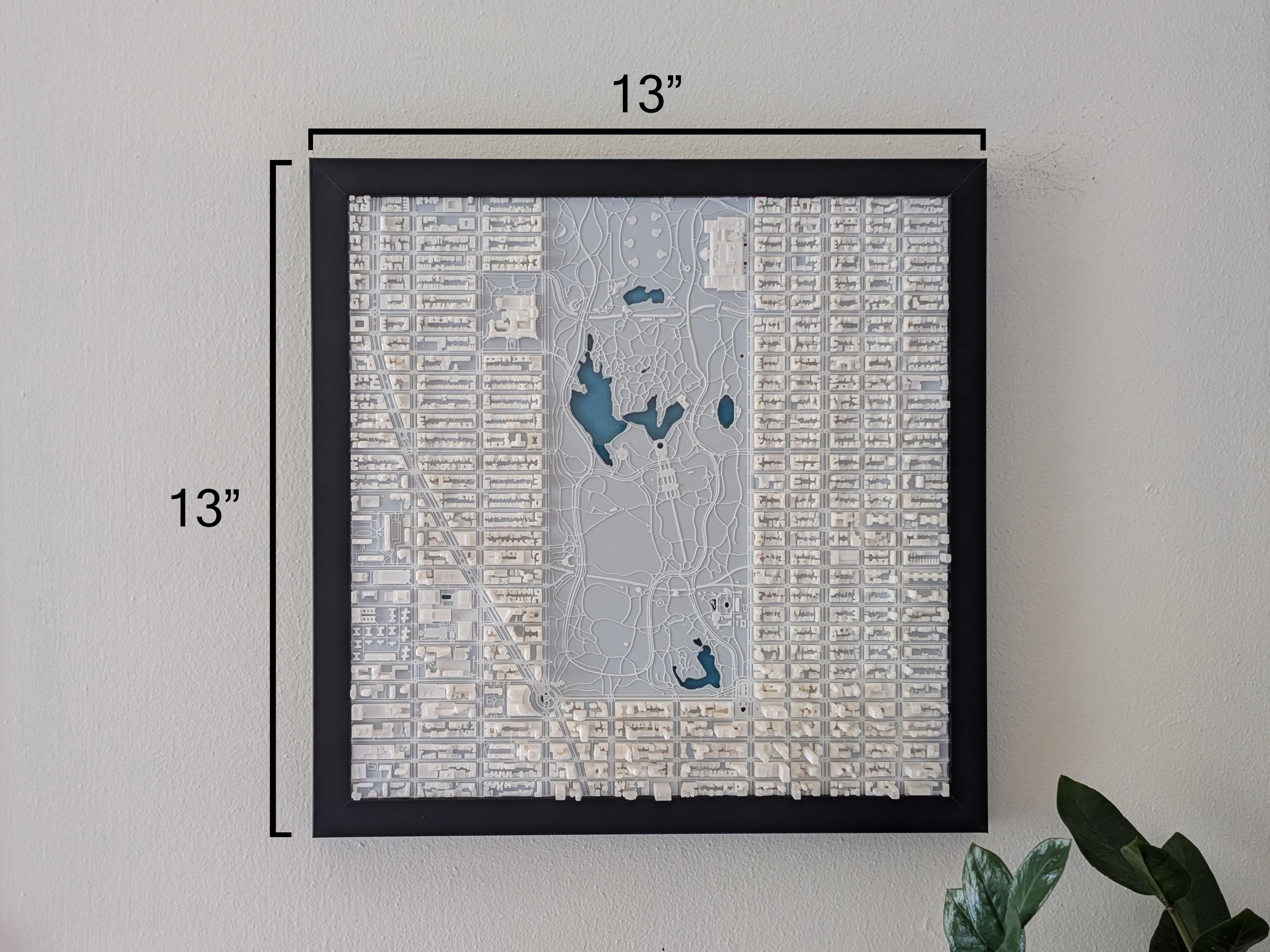 NYC Central Park South Half 3D Map - Premium Edition