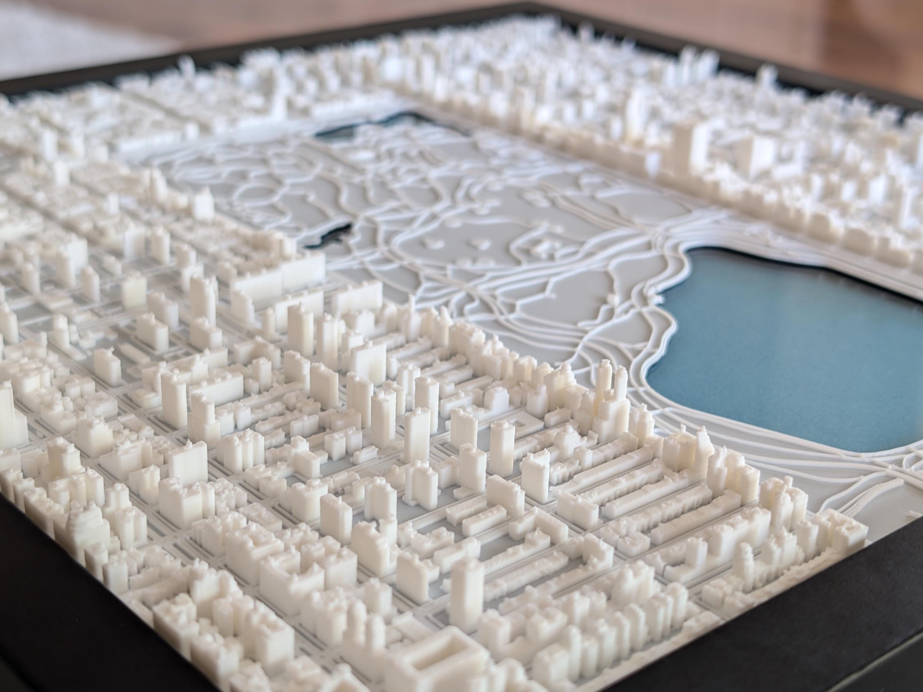 NYC Central Park North Half 3D Map - Premium Edition