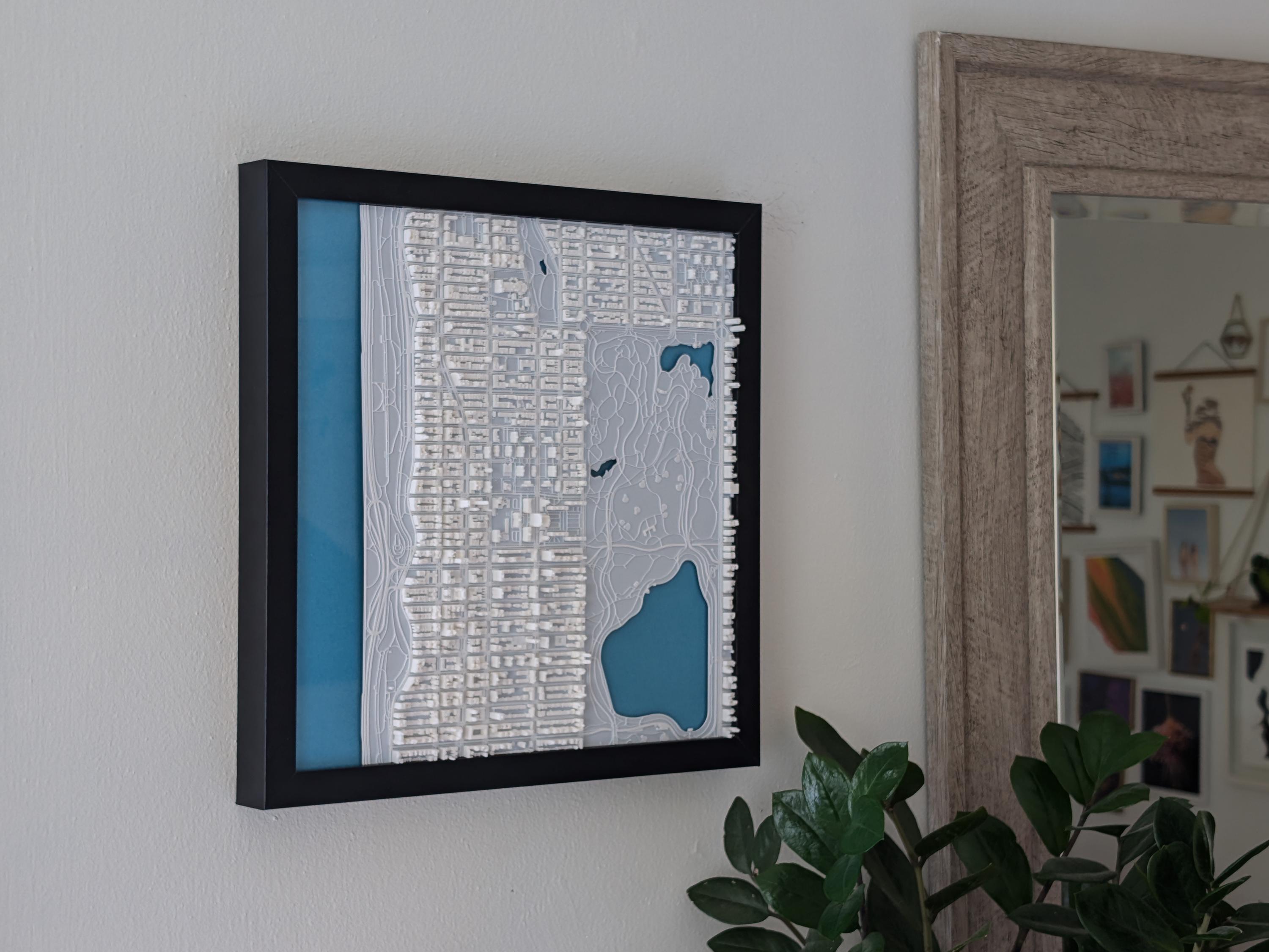 NYC Upper West Side North Half 3D Map