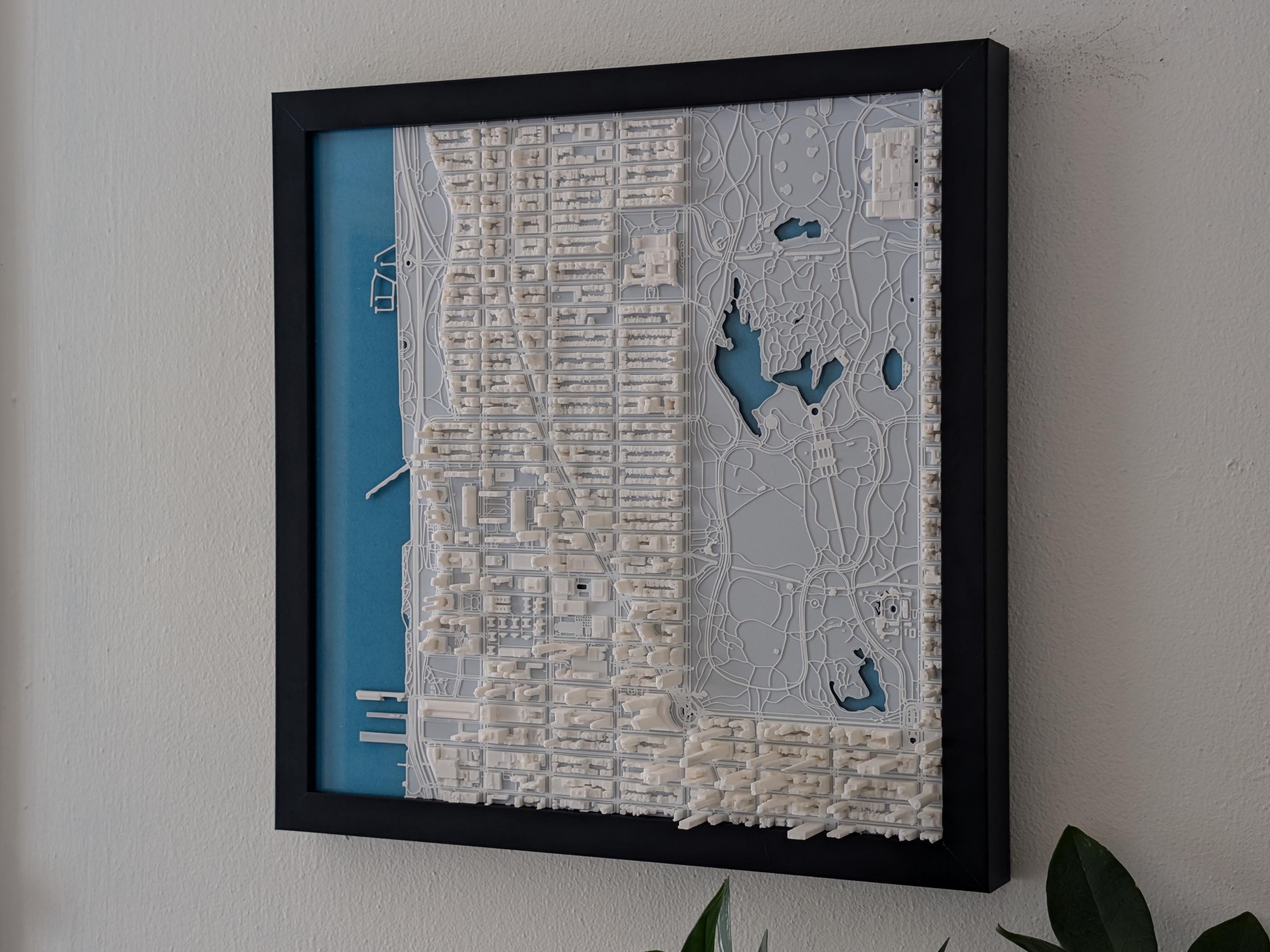 NYC Upper West Side South Half 3D Map