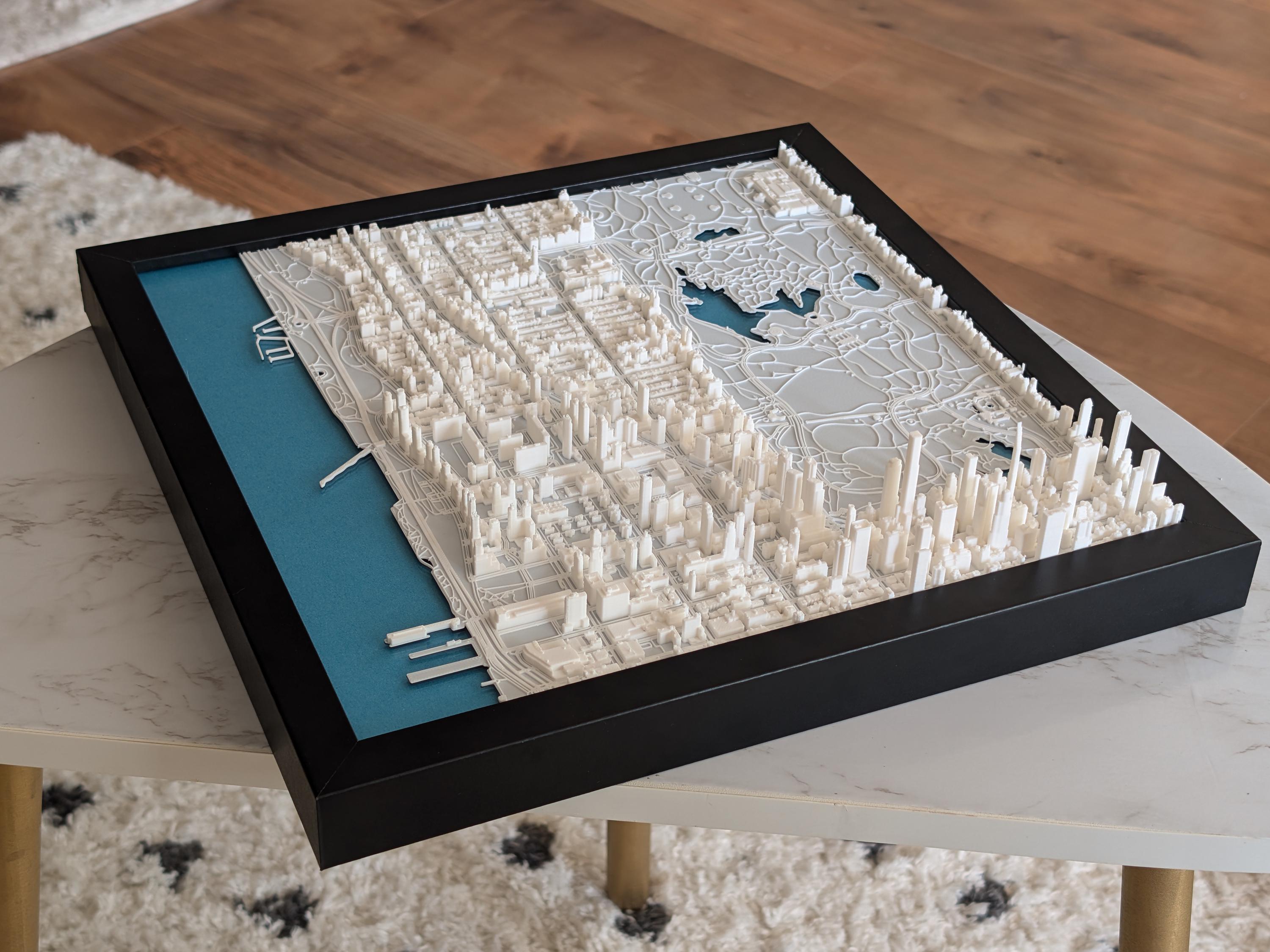 NYC Upper West Side South Half 3D Map
