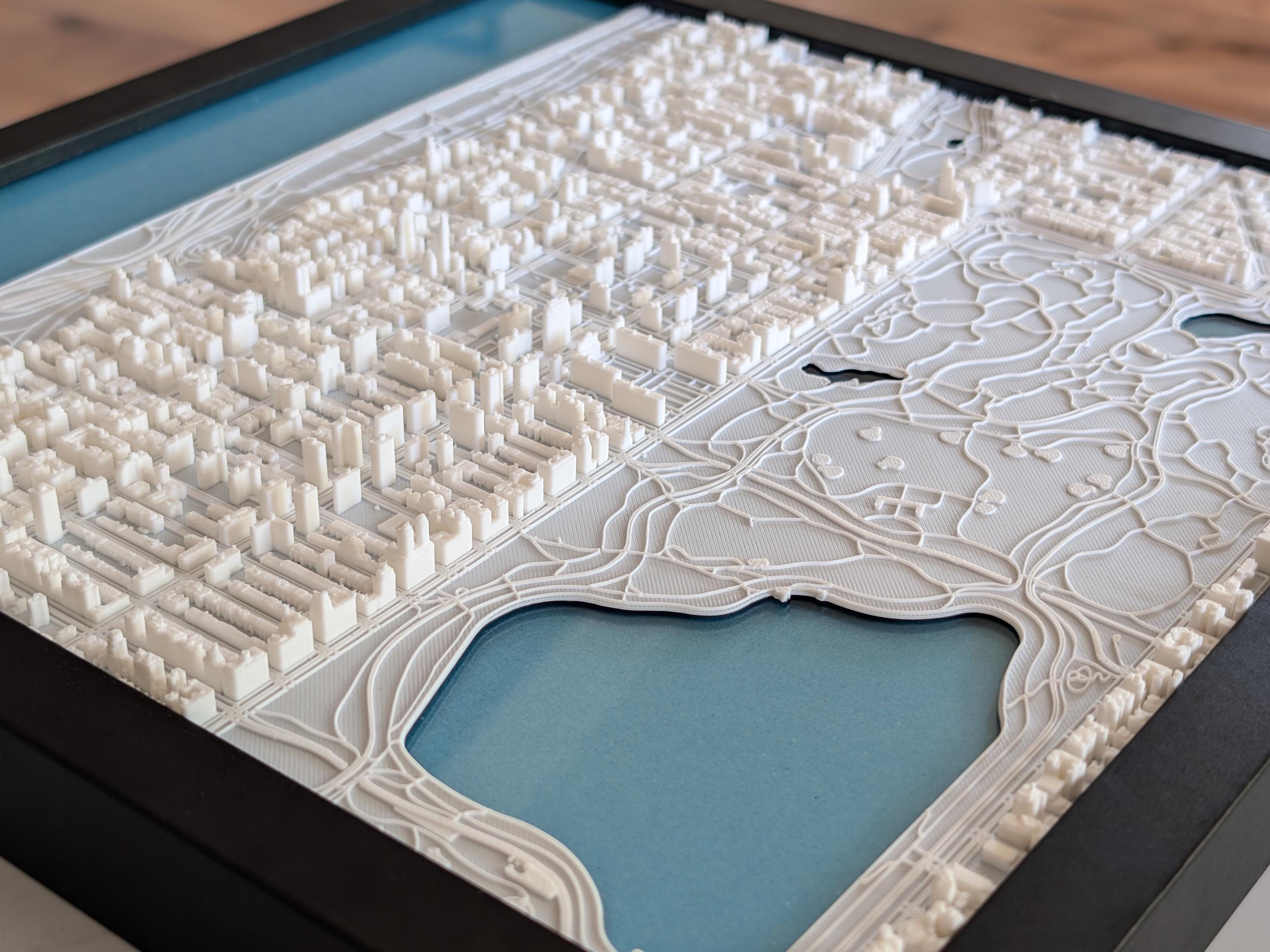 NYC Upper West Side North Half 3D Map