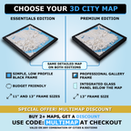 NYC Upper West Side South Half 3D Map