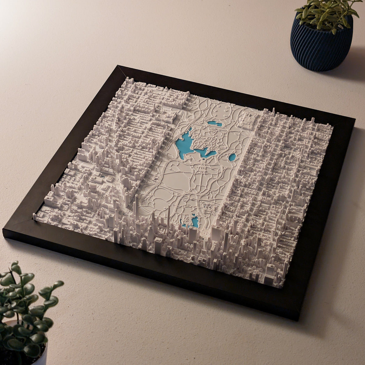 NYC Central Park South Half 3D Map