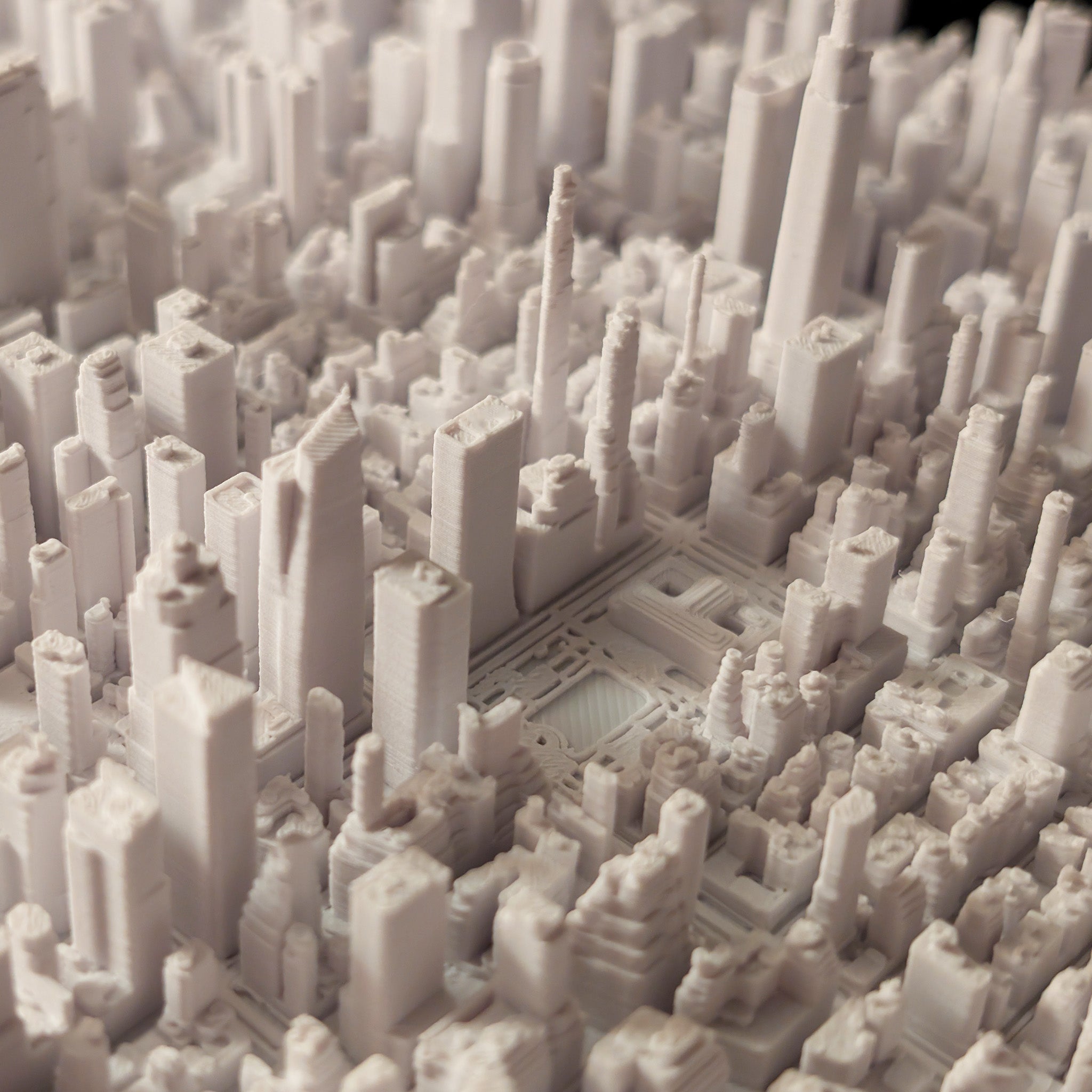 Framed NYC Midtown 3D Map – City Art – Ready to Hang – $49