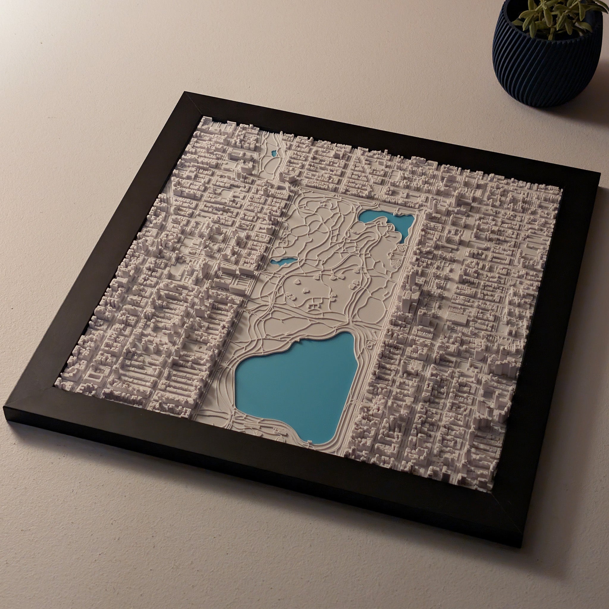 NYC Central Park North Half 3D Map
