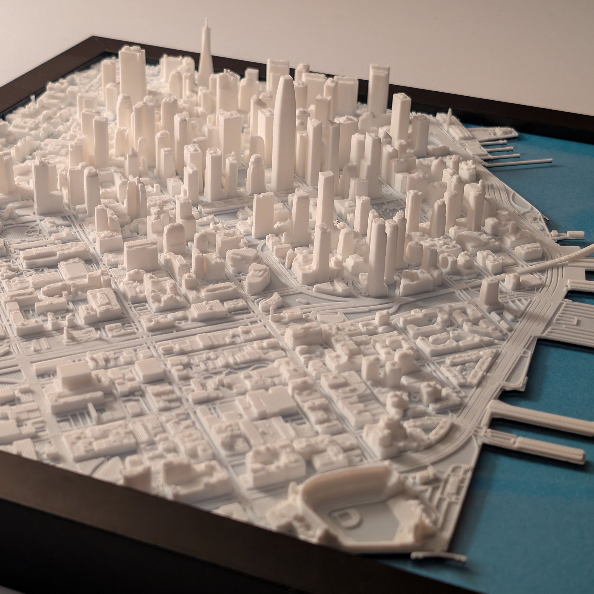 3D Printed San Francisco Map | Ready to Hang – MetroMap3D