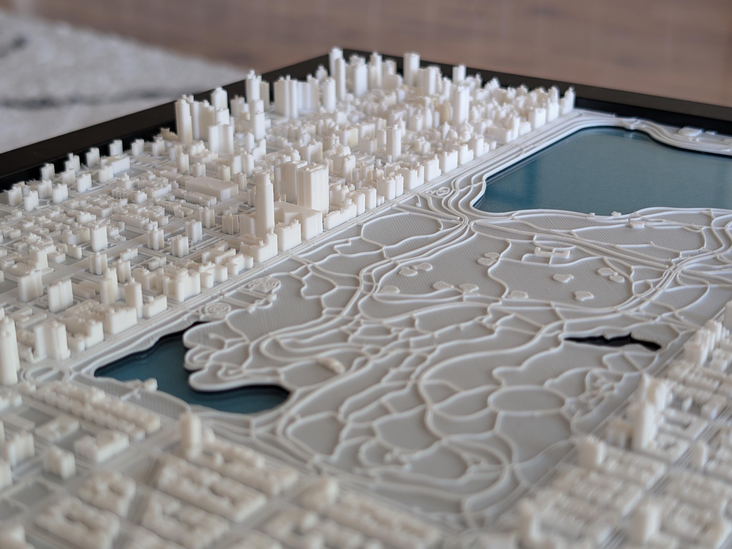 NYC Central Park North Half 3D Map - Premium Edition