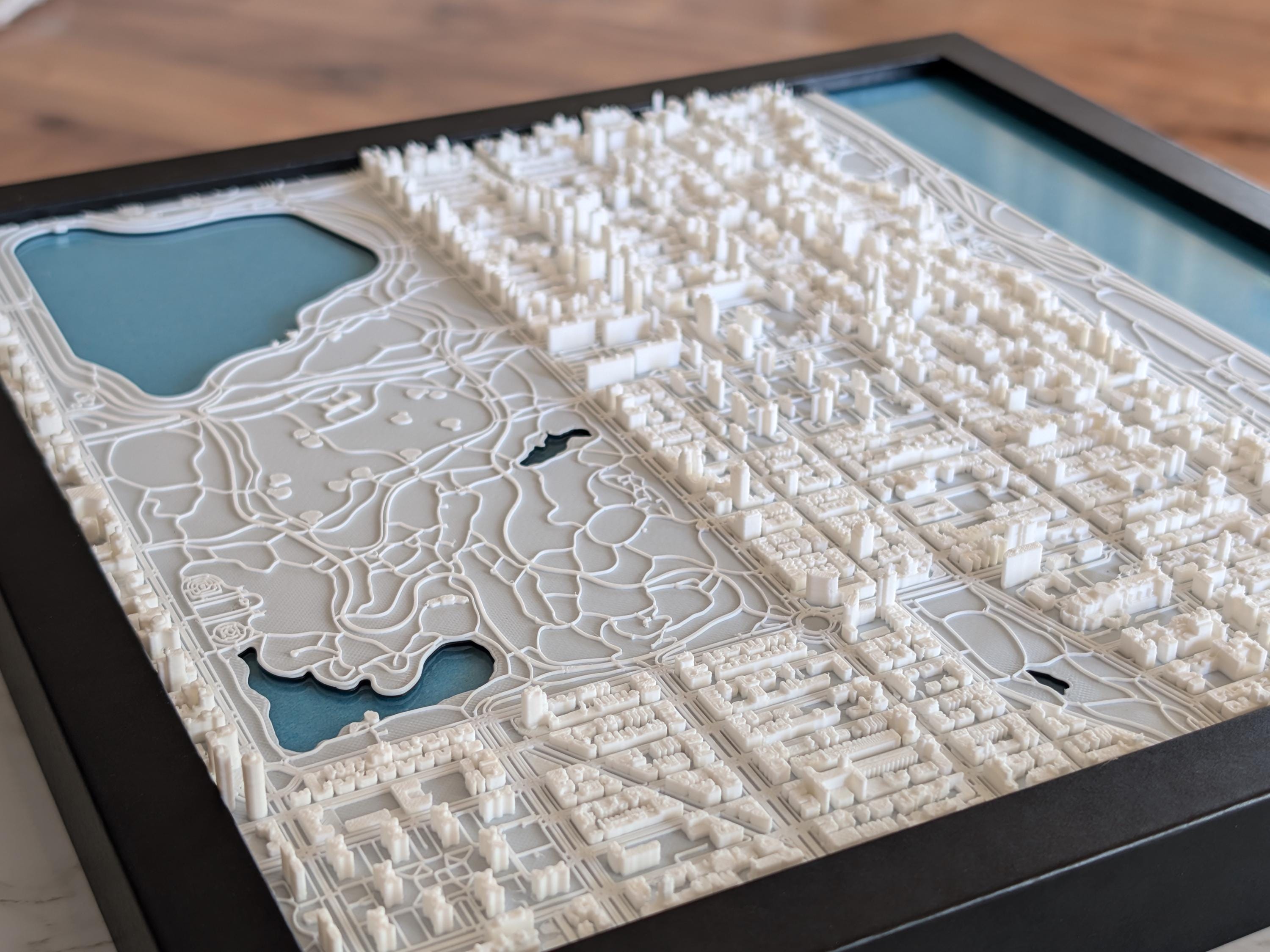 NYC Upper West Side North Half 3D Map