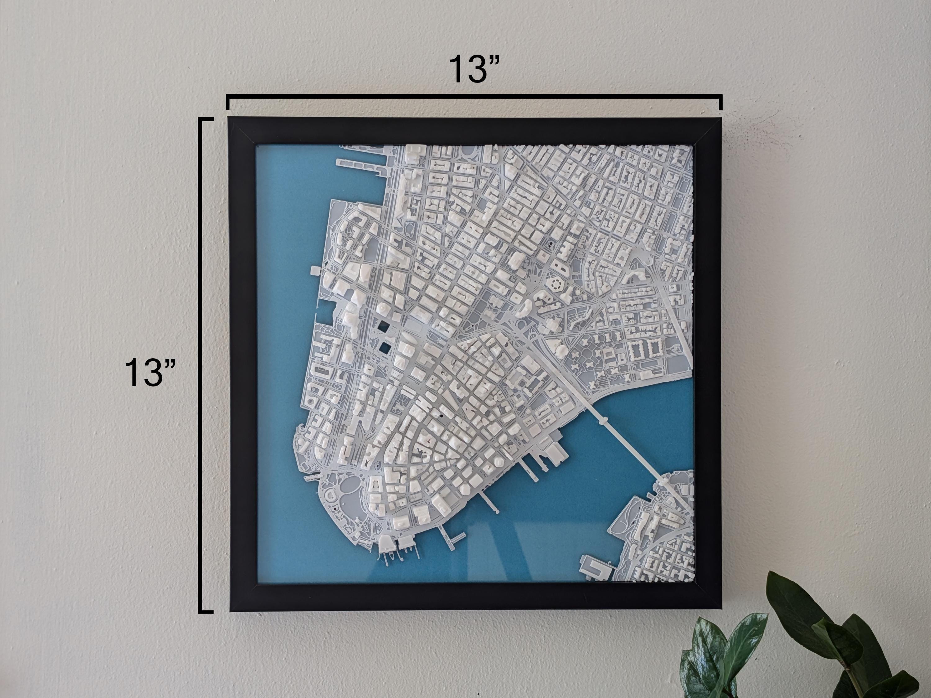 NYC Lower Manhattan 3D Map - Premium Edition