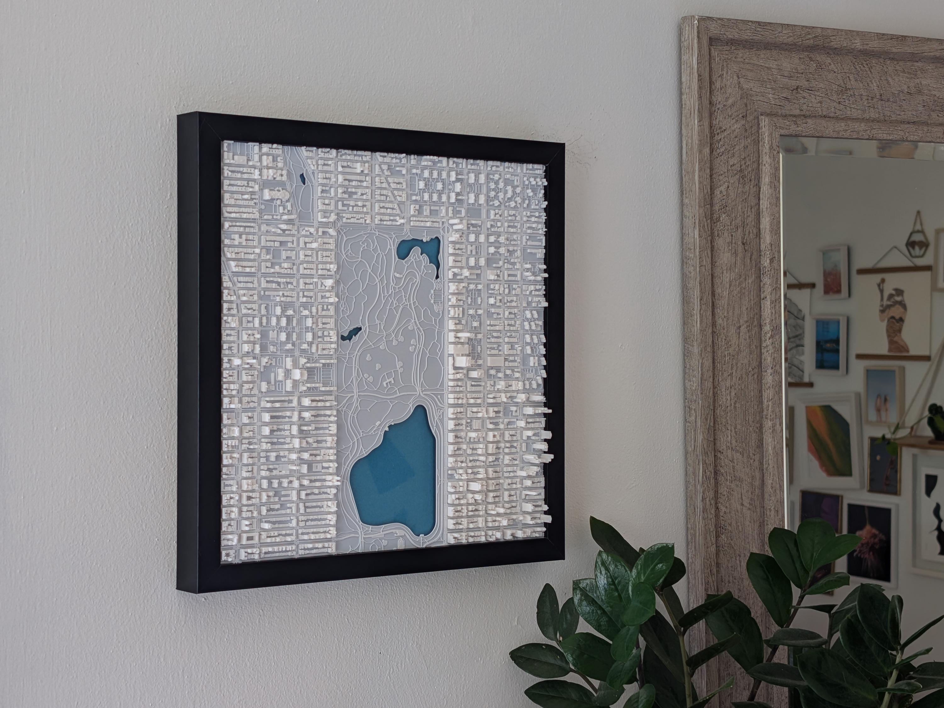 NYC Central Park North Half 3D Map - Premium Edition