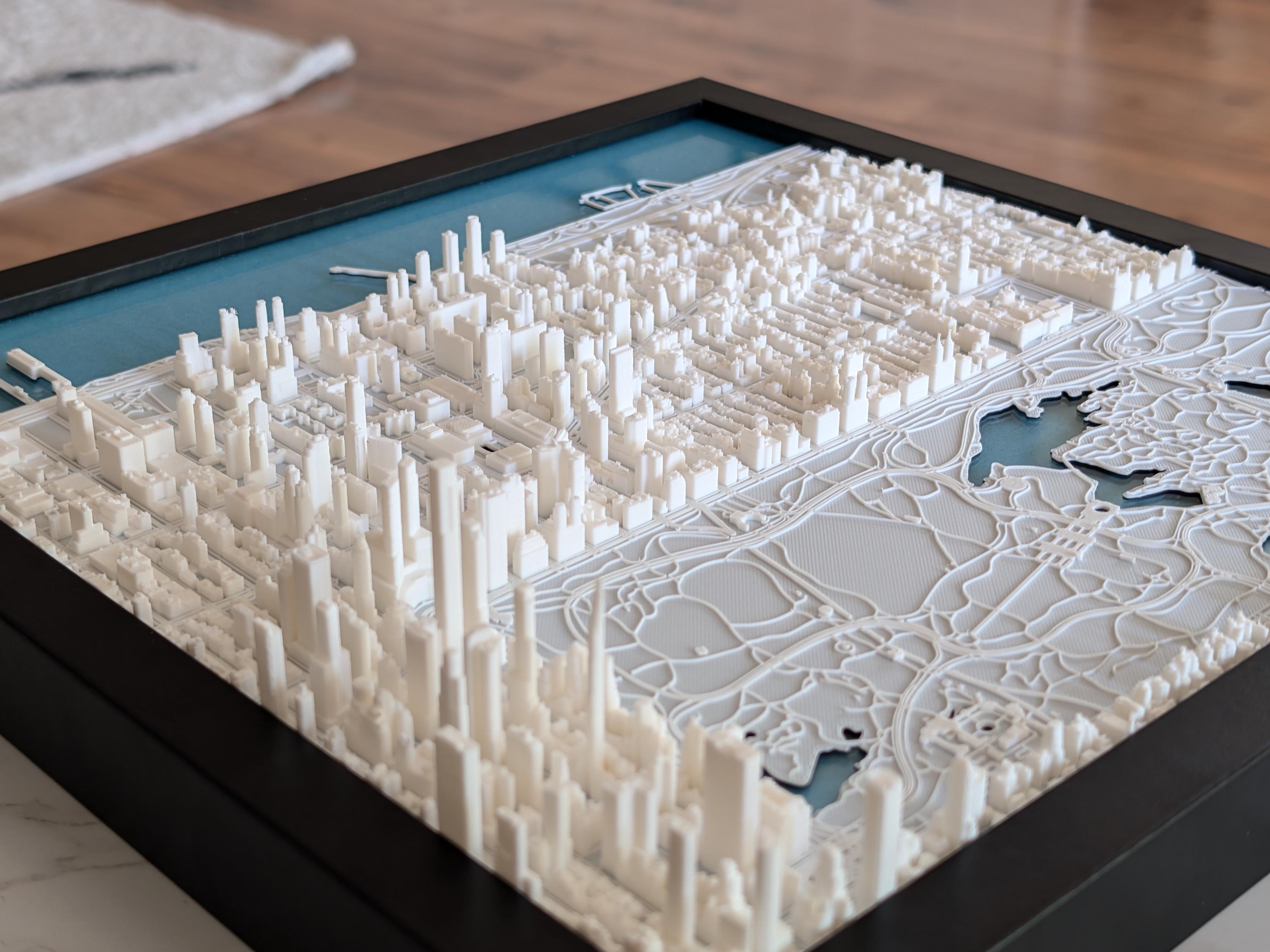 NYC Upper West Side South Half 3D Map