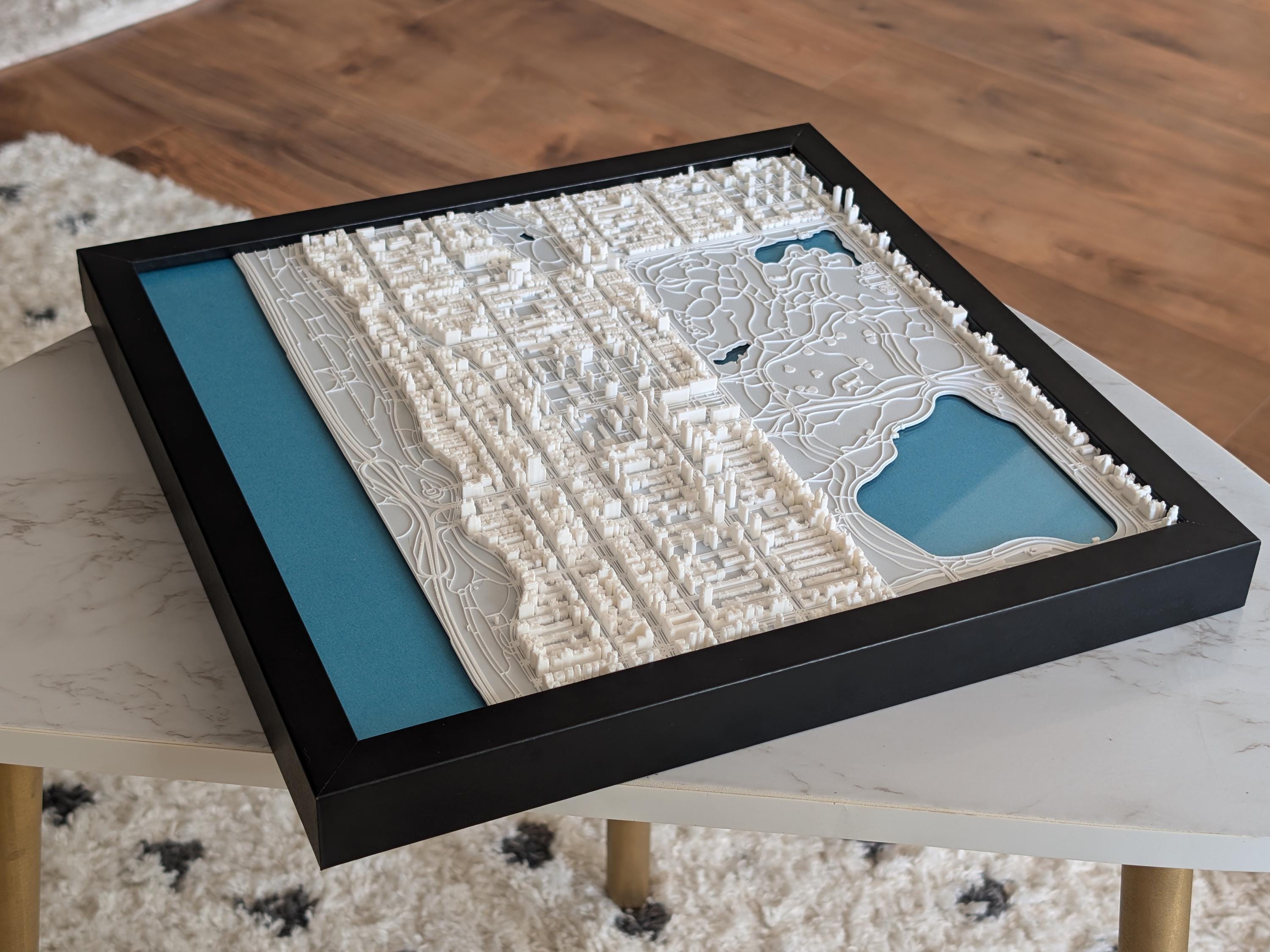 NYC Upper West Side North Half 3D Map