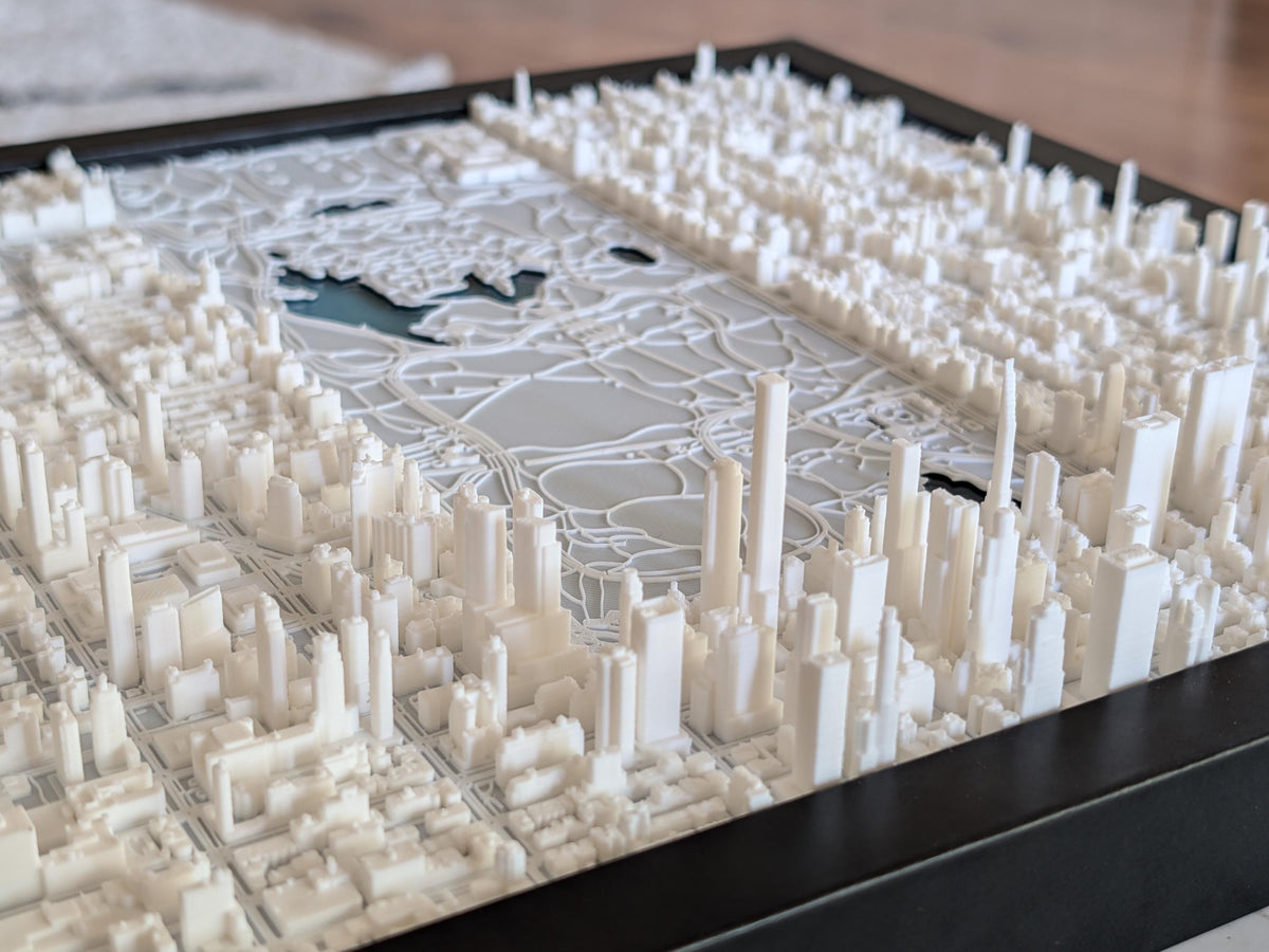 NYC Central Park South Half 3D Map 3D city map detail