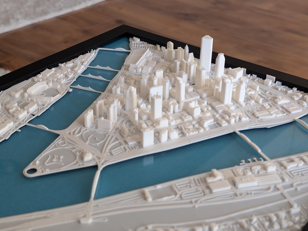 Pittsburgh 3D Map 3D city map detail