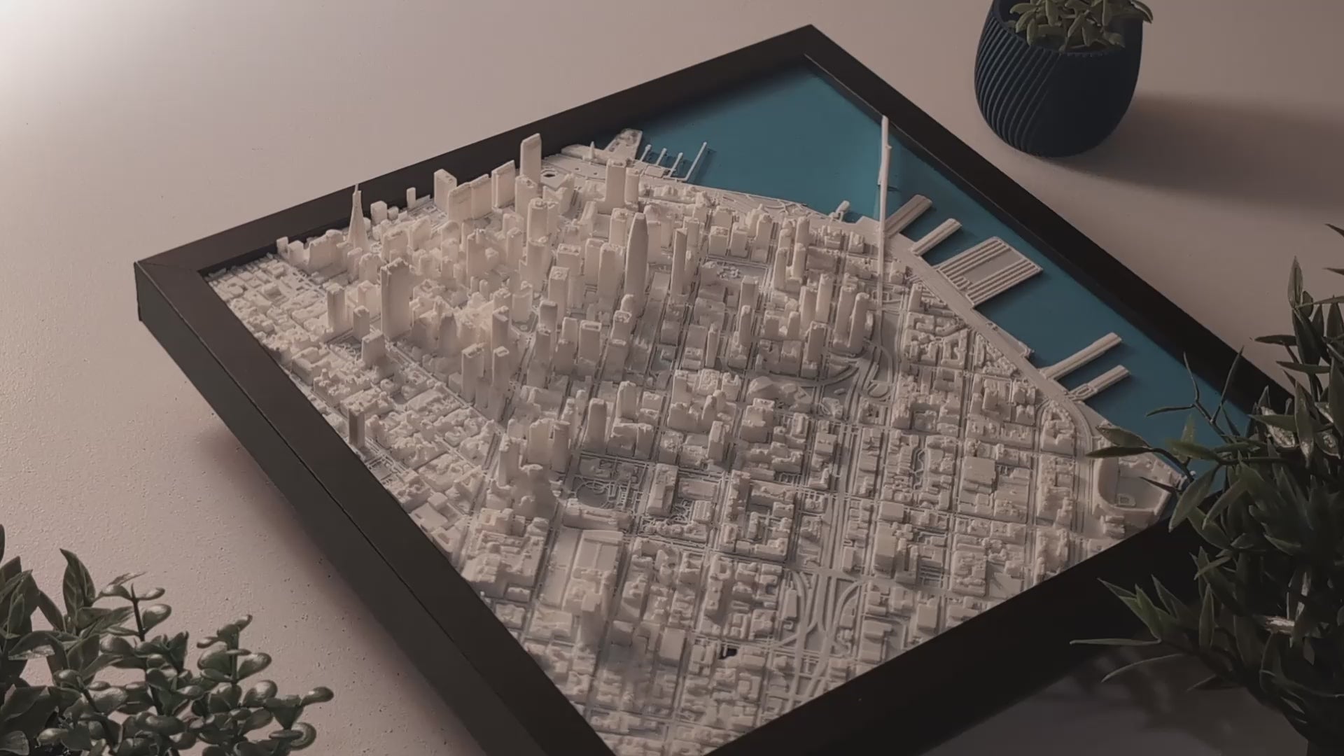 3D Printed San Francisco Map | Ready to Hang – MetroMap3D